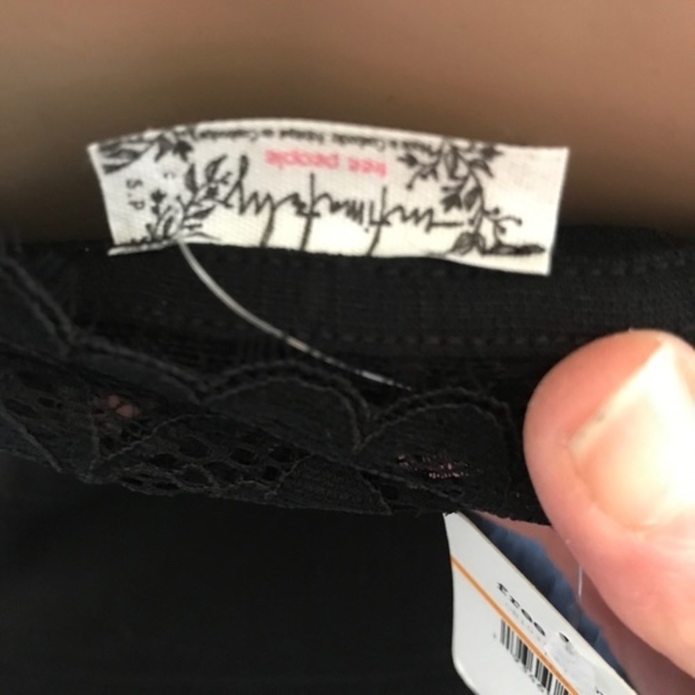 Free People Black Bodycon dress crepe NWT - Picture 7 of 8